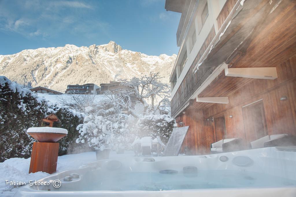 Apartment Au Bon Coin - Luxury Chamonix Hidden Haven, Mont Blanc View, Hot Tub And Garden Dış mekan fotoğraf