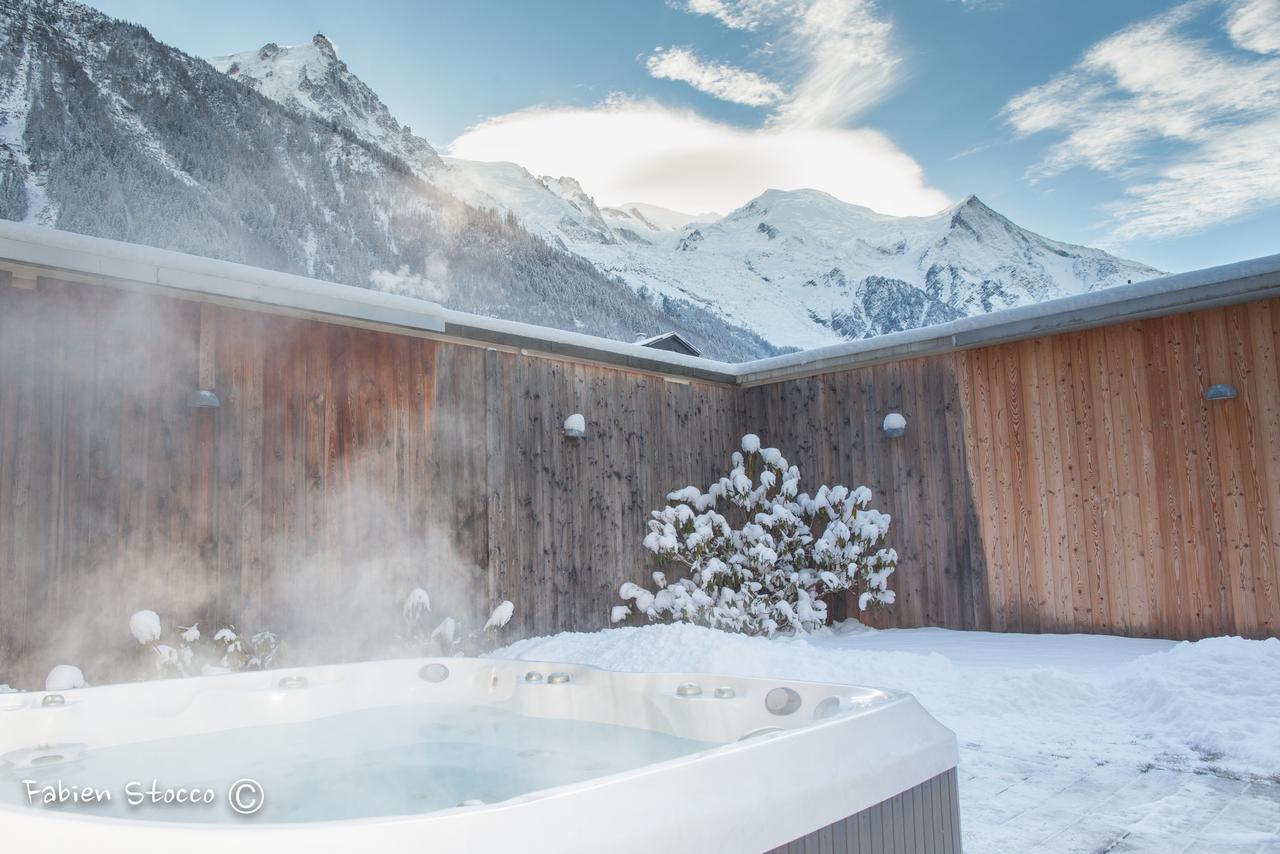Apartment Au Bon Coin - Luxury Chamonix Hidden Haven, Mont Blanc View, Hot Tub And Garden Dış mekan fotoğraf